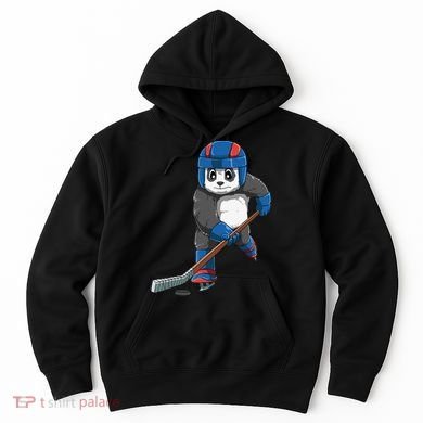Panda Hockey Panda Playing Hockey Panda Hoodie