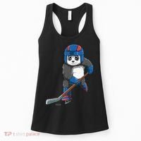 Panda Hockey Panda Playing Hockey Panda Women's Tank Top thumb 0
