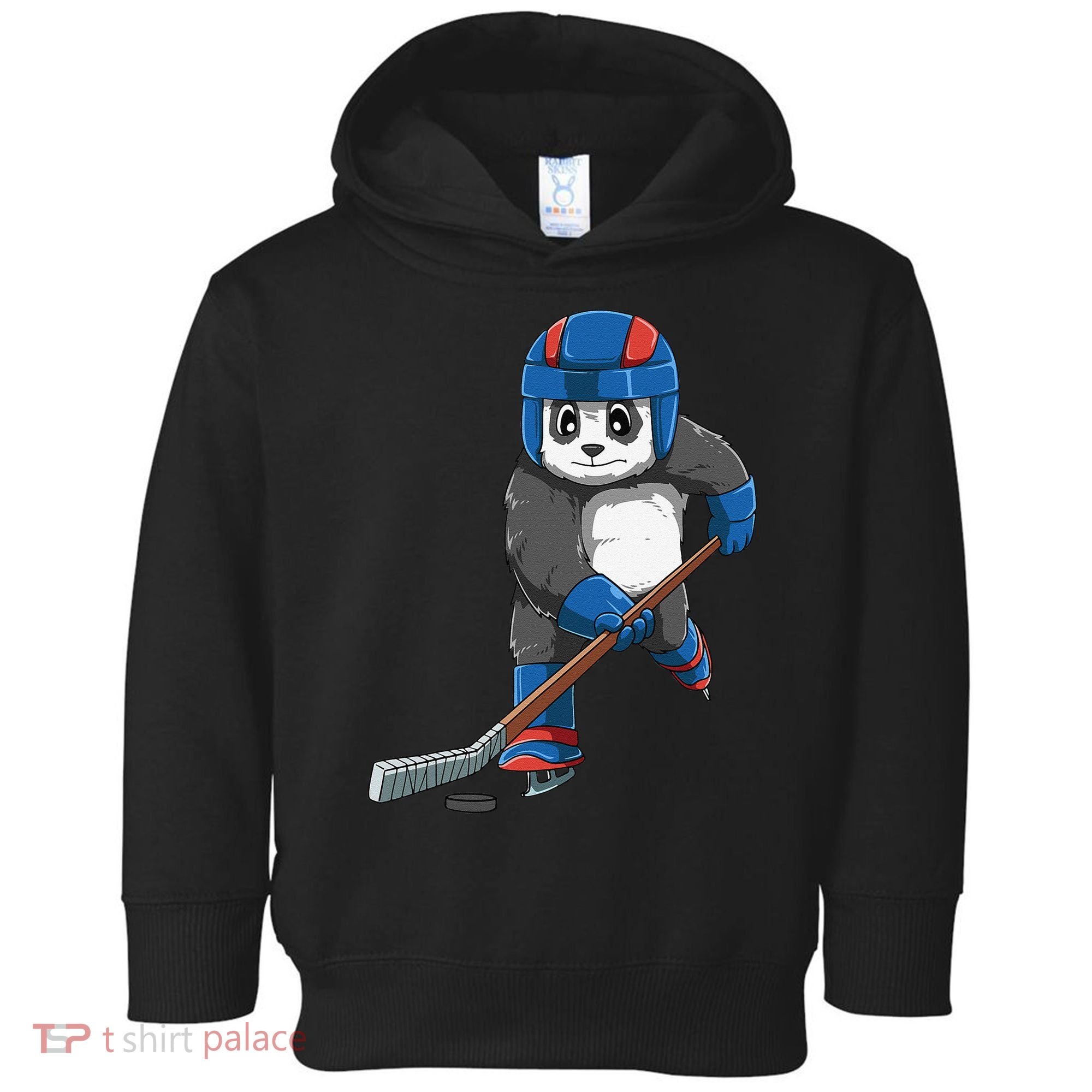 Panda Hockey Panda Playing Hockey Panda Toddler Hoodie