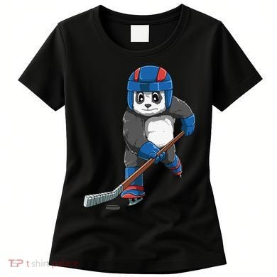 Panda Hockey Panda Playing Hockey Panda Women's T-Shirt