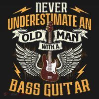 Never Underestimate An Old Man With A Bass Guitar Bassist Women's Tank Top thumb 5