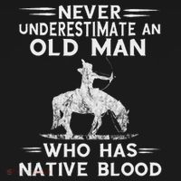 Never Underestimate An Old Man Native American Warrior Baby Bodysuit thumb 2