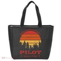 Never Underestimate A Pilot Born In 1962 Tote Bag thumb 0