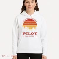 Never Underestimate A Pilot Born In 1962 Hoodie thumb 5
