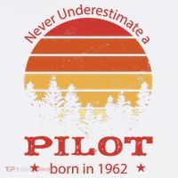 Never Underestimate A Pilot Born In 1962 Mousepad thumb 1