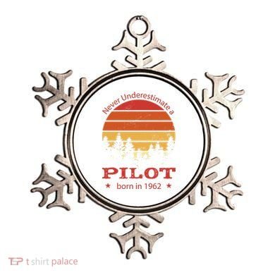 Never Underestimate A Pilot Born In 1962 Ornament