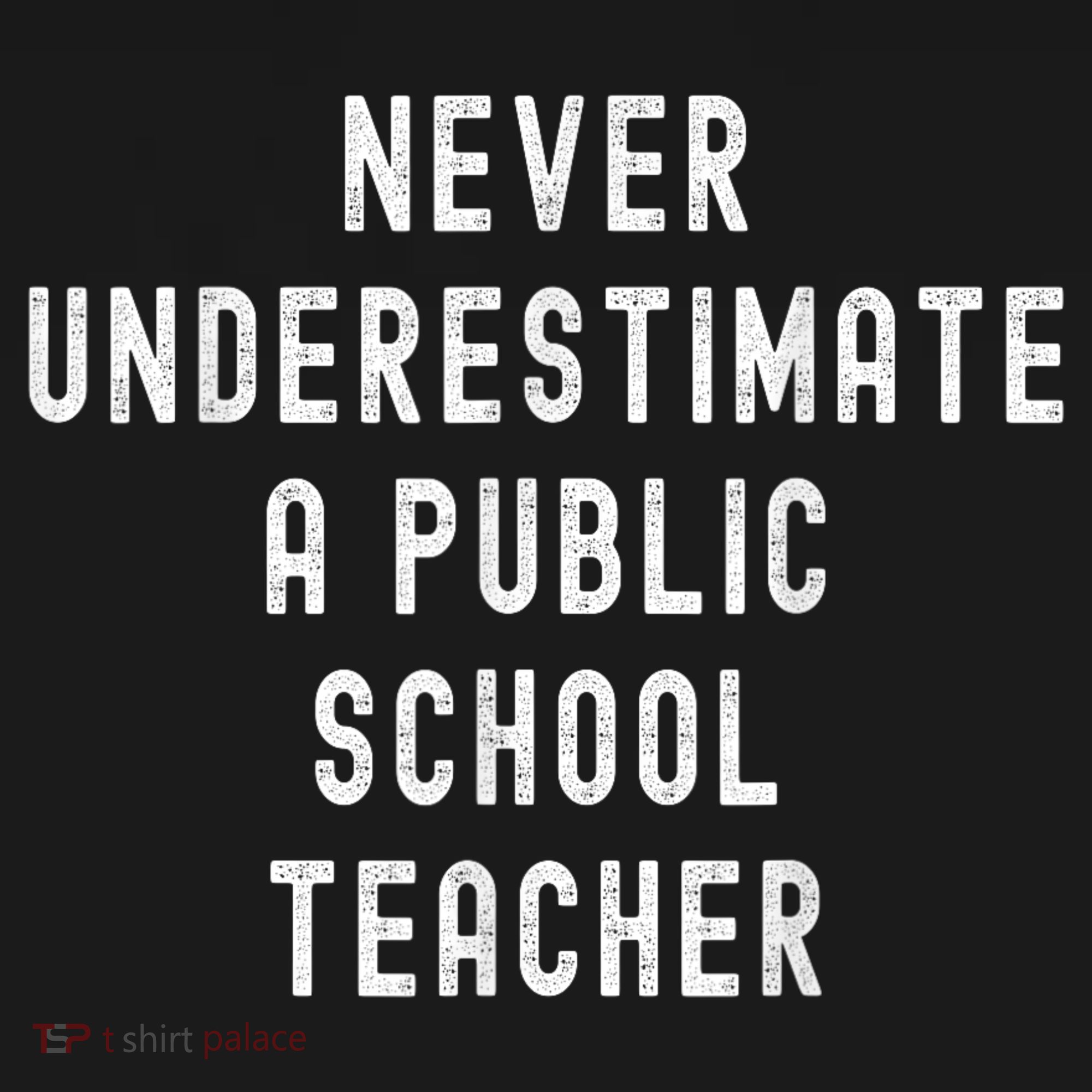 Never Underestimate A Public School Teacher Motivational Backpack