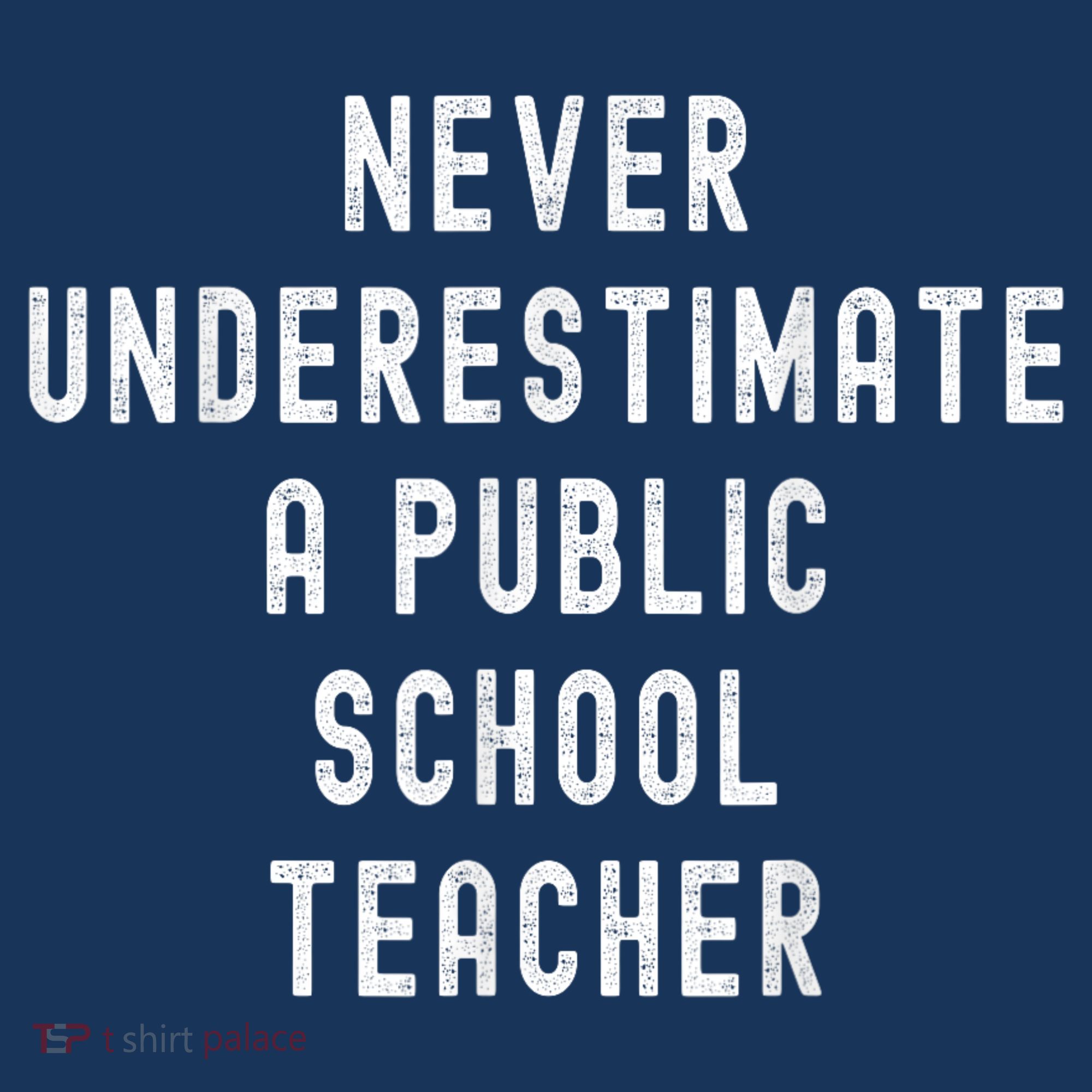 Never Underestimate A Public School Teacher Motivational Women's Tank Top
