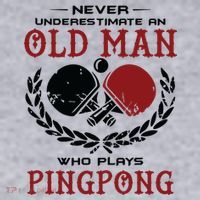Never Underestimate An Old Man Who Plays Ping Pong Women's Sweatshirt thumb 2