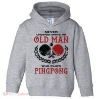 Never Underestimate An Old Man Who Plays Ping Pong Toddler Hoodie thumb 0