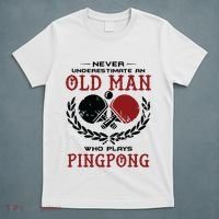 Never Underestimate An Old Man Who Plays Ping Pong T-Shirt thumb 5