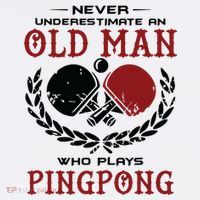 Never Underestimate An Old Man Who Plays Ping Pong Women's Hoodie thumb 2