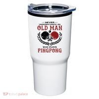 Never Underestimate An Old Man Who Plays Ping Pong Tumbler thumb 0