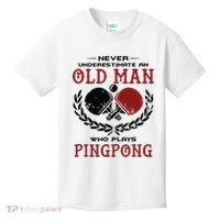 Never Underestimate An Old Man Who Plays Ping Pong Kids T-Shirt thumb 0