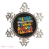 Never Underestimate A Public School Teacher Walz Harris 2024 Ornament thumb 0
