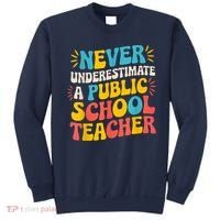 Never Underestimate A Public School Teacher Walz Harris 2024 Sweatshirt thumb 0