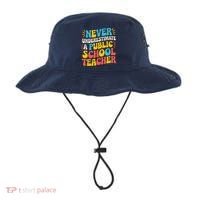 Never Underestimate A Public School Teacher Walz Harris 2024 Bucket Hat thumb 0