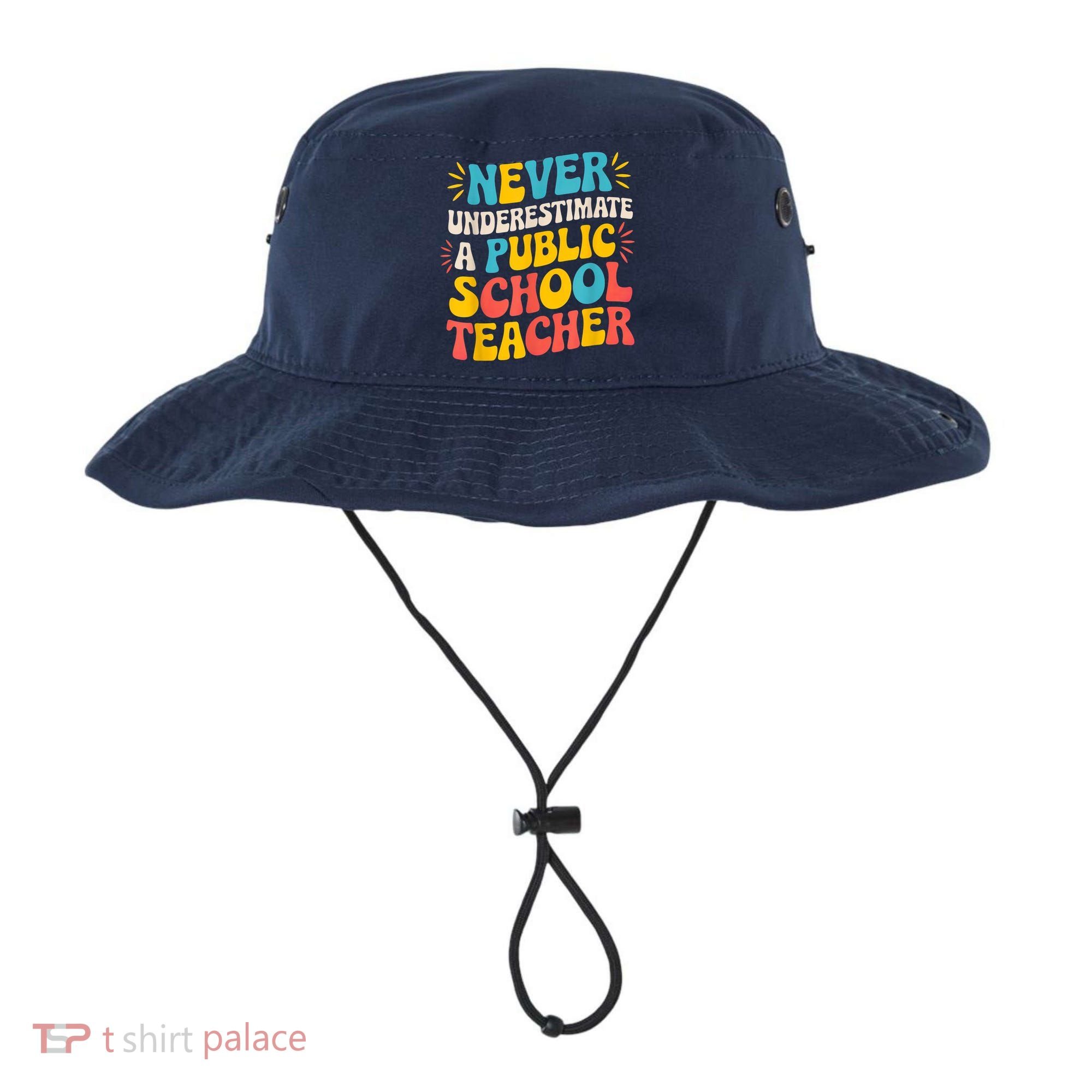 Never Underestimate A Public School Teacher Walz Harris 2024 Bucket Hat