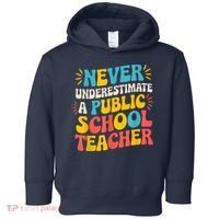 Never Underestimate A Public School Teacher Walz Harris 2024 Toddler Hoodie thumb 0