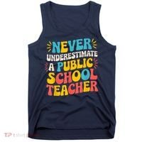 Never Underestimate A Public School Teacher Walz Harris 2024 Tank Top thumb 0