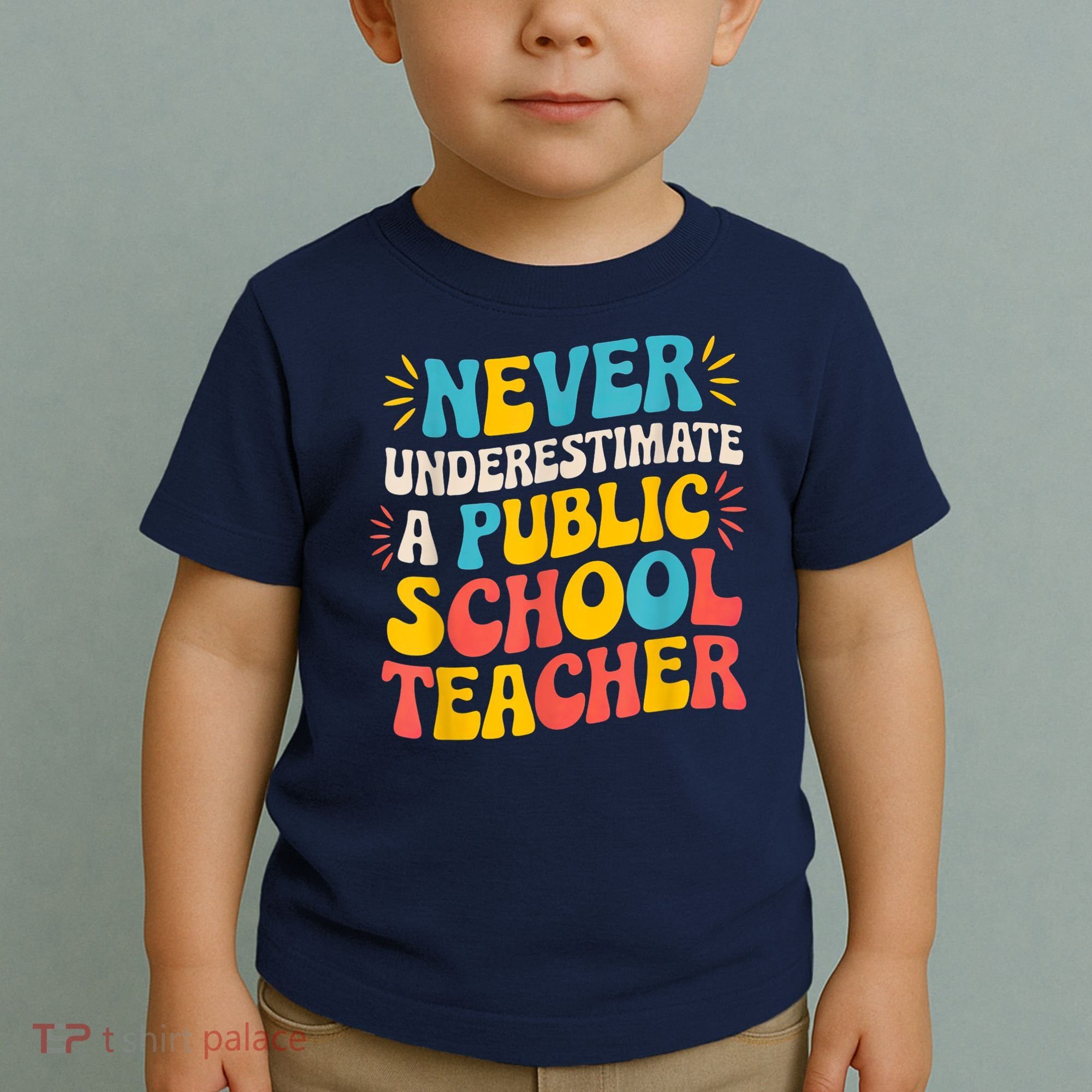 Never Underestimate A Public School Teacher Walz Harris 2024 Toddler T-Shirt