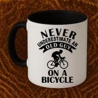 Never Underestimate An Old Guy On A Bicycle Coffee Mug thumb 2