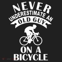 Never Underestimate An Old Guy On A Bicycle Beanie thumb 2