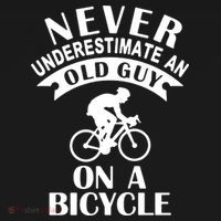 Never Underestimate An Old Guy On A Bicycle Pajama Set thumb 2