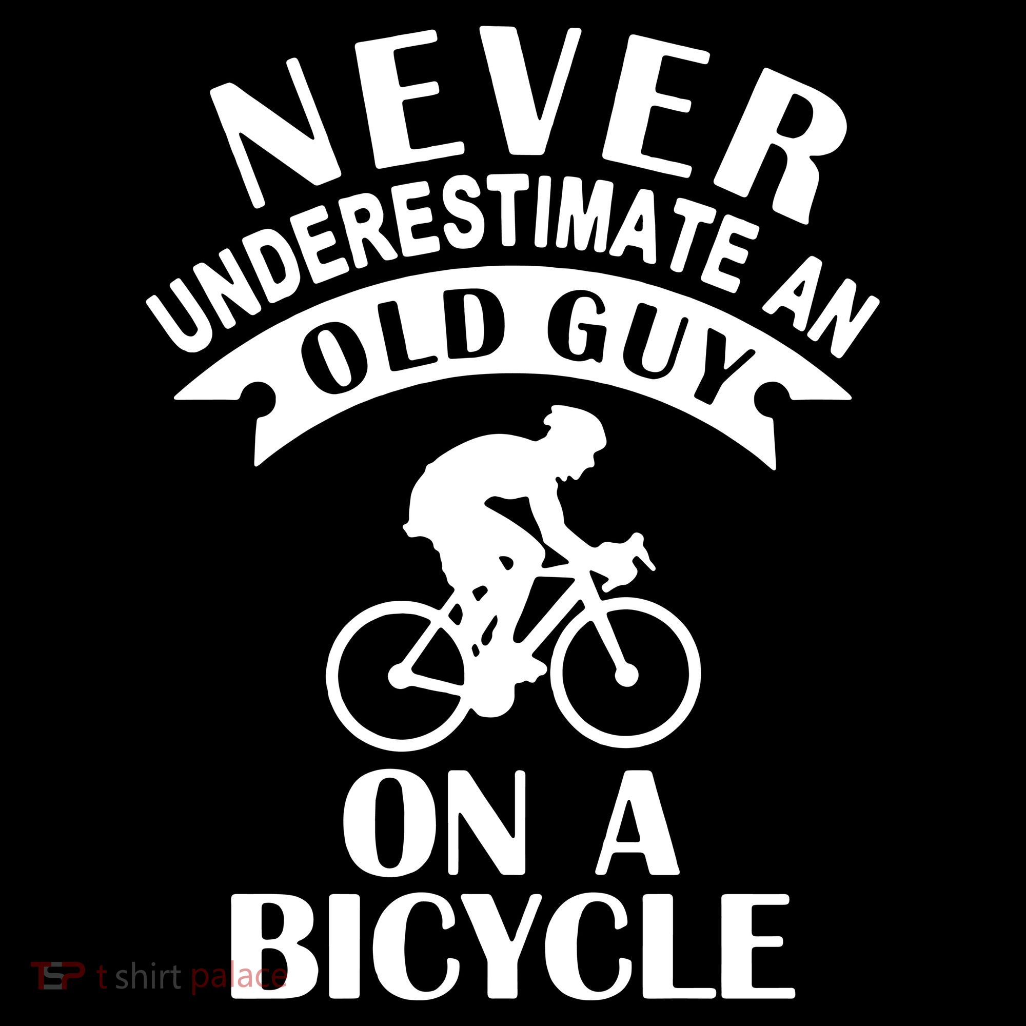 Never Underestimate An Old Guy On A Bicycle Women's Tank Top