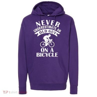 Never Underestimate An Old Guy On A Bicycle Hoodie