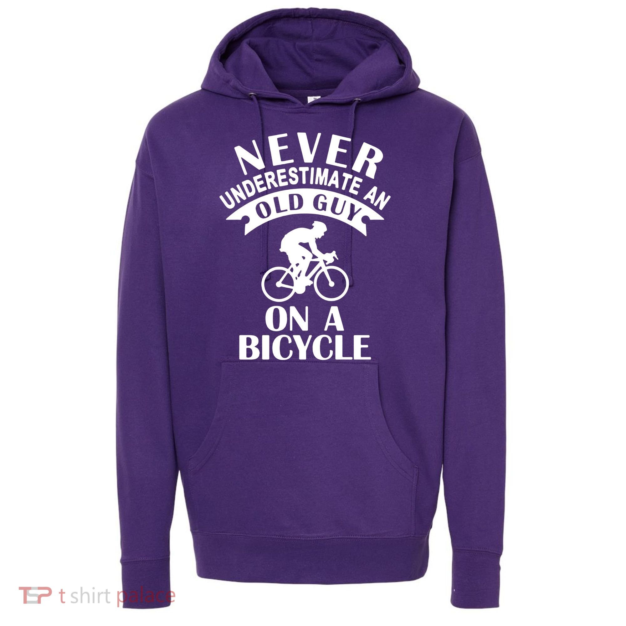Never Underestimate An Old Guy On A Bicycle Hoodie