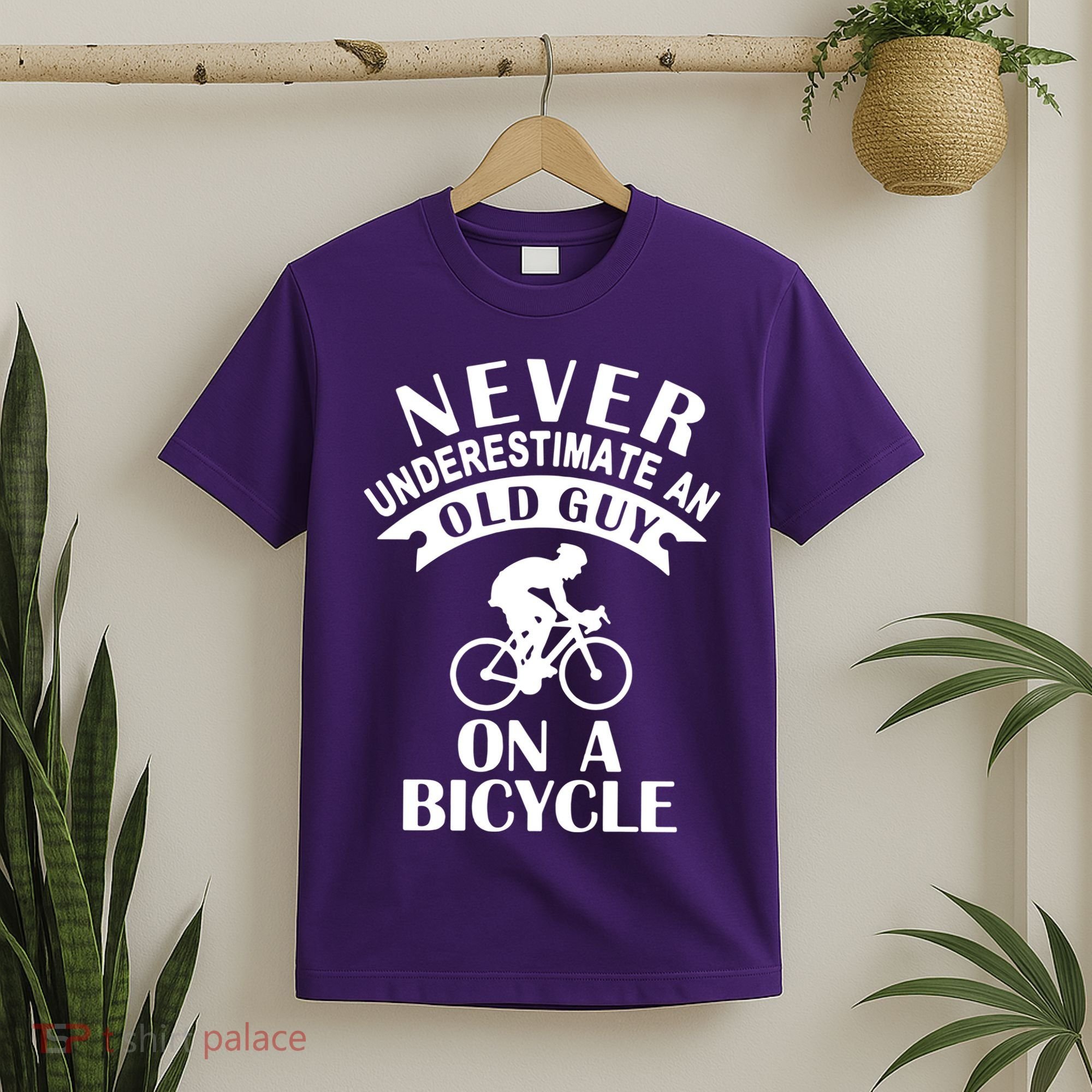 Never Underestimate An Old Guy On A Bicycle T-Shirt