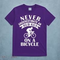 Never Underestimate An Old Guy On A Bicycle T-Shirt thumb 5