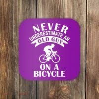 Never Underestimate An Old Guy On A Bicycle Coaster thumb 0