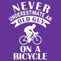Never Underestimate An Old Guy On A Bicycle Kids T-Shirt thumb 4