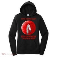 Never Underestimate An Old Woman With Native Blood Women's Hoodie thumb 0