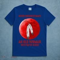 Never Underestimate An Old Woman With Native Blood T-Shirt thumb 5