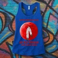 Never Underestimate An Old Woman With Native Blood Women's Tank Top thumb 3