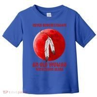 Never Underestimate An Old Woman With Native Blood Toddler T-Shirt thumb 0