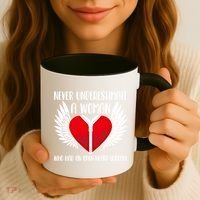 Never Underestimate A Who Had An Open Heart Surgery Gift Coffee Mug thumb 3