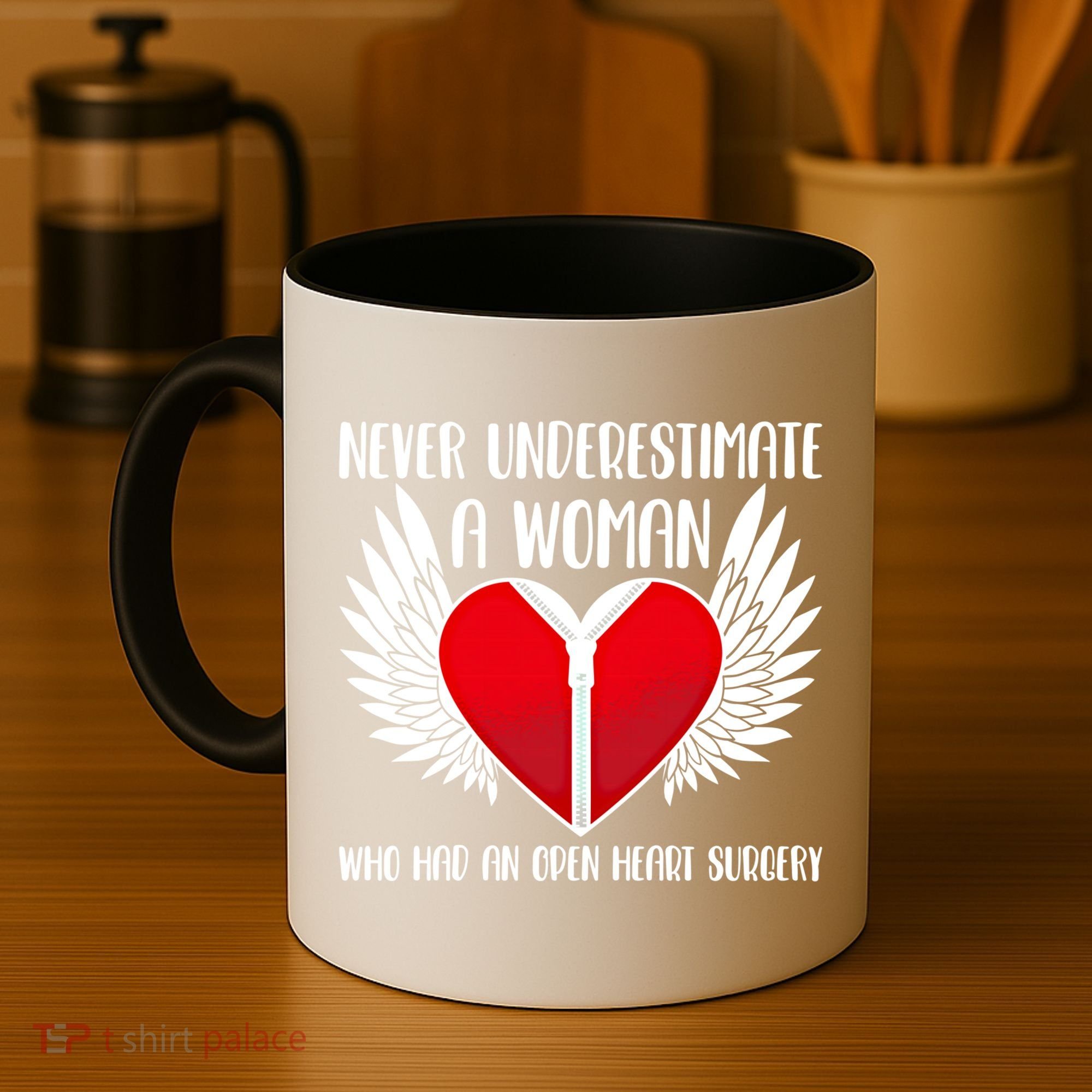 Never Underestimate A Who Had An Open Heart Surgery Gift Coffee Mug