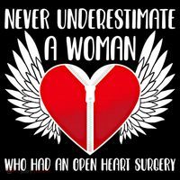 Never Underestimate A Who Had An Open Heart Surgery Gift Women's Hoodie thumb 2