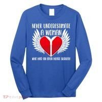 Never Underestimate A Who Had An Open Heart Surgery Gift Long Sleeve Shirt thumb 0