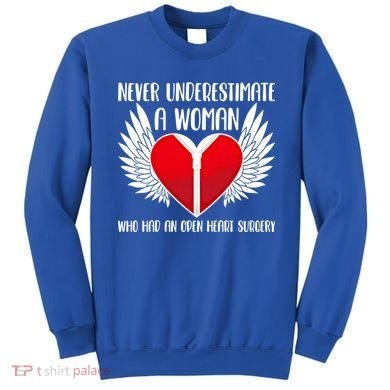 Never Underestimate A Who Had An Open Heart Surgery Gift Sweatshirt
