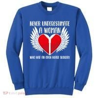 Never Underestimate A Who Had An Open Heart Surgery Gift Sweatshirt thumb 0