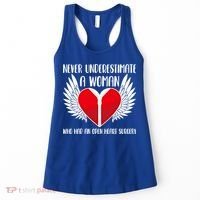 Never Underestimate A Who Had An Open Heart Surgery Gift Women's Tank Top thumb 0