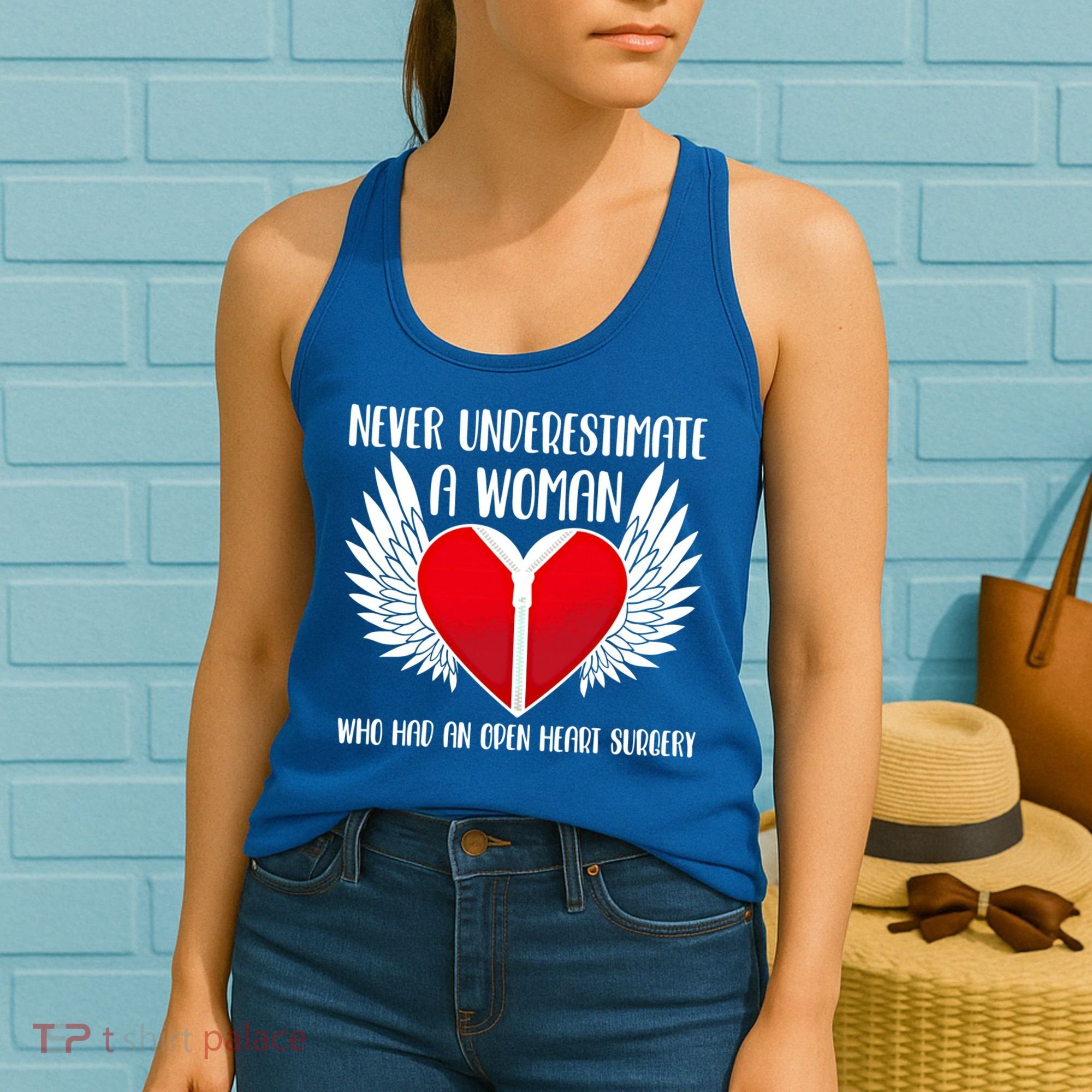 Never Underestimate A Who Had An Open Heart Surgery Gift Women's Tank Top