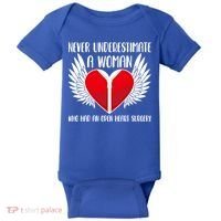Never Underestimate A Who Had An Open Heart Surgery Gift Baby Bodysuit thumb 0