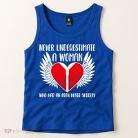 Never Underestimate A Who Had An Open Heart Surgery Gift Tank Top thumb 2