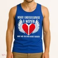 Never Underestimate A Who Had An Open Heart Surgery Gift Tank Top thumb 3